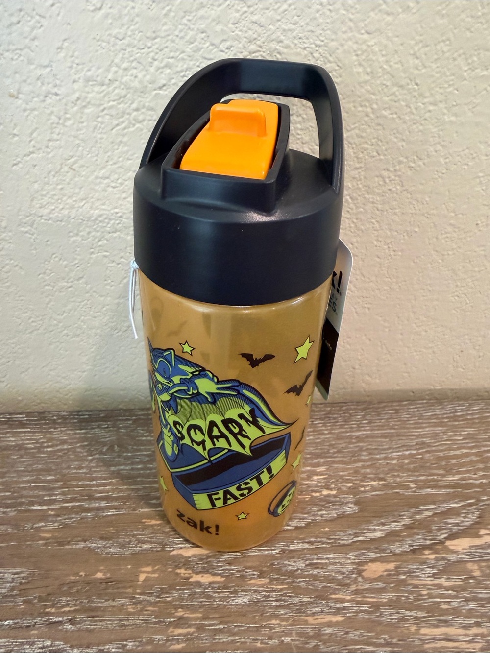 Brand NEW Zak! Sonic Halloween 16 oz Water Bottle Plastic